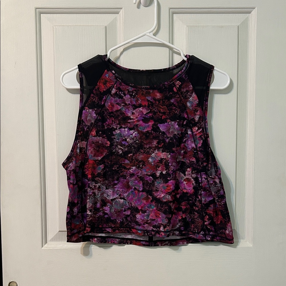 Lululemon Workout Cropped Tank Size 10